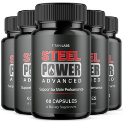 (5 Pack) Steel Power Advanced Male Health Support Supplement SteelPower 300 Caps