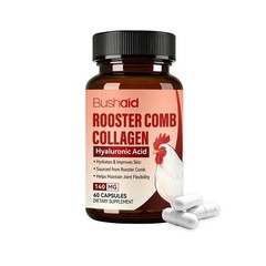Comb Rooster Collagen, Hyaluronic Acid | Rooster Comb Extract 140mg 60 Capsule ^