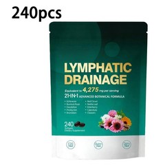 4275mg Drainage Supplements, 240 Softgels, Lymphatic Lymph System Support Supple
