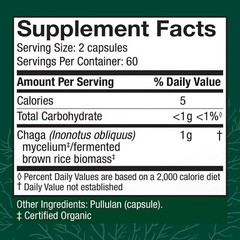 Host Defense Chaga Capsules – Immune System Support Supplement – Chaga Mushroom