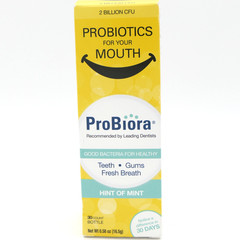 ProBiora Oral Probiotics for Teeth Gums Fresh Breath Hint of Mint 30ct Exp 11/26