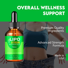 (3 Pack) Lipo Extreme Drops, LipoExtreme Advanced Health Support Formula (6 oz)