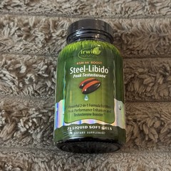 Irwin Steel-Libido Peak Testost 75 Liquid Soft-Gels Sealed 07/26