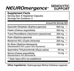 NEUROmergence Senolytic Two-day Cell Revitalization Regimen Anti-aging FREE SHIP