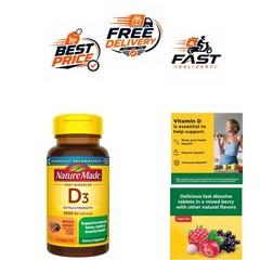 Nature Made Vitamin D3 5000 IU 70 Fast Dissolve Tablets