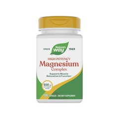 Nature’s Way Magnesium Complex, Supports Muscle 100 Count (Pack of 1)