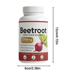 Lemeli Beetroot – 1300mg, Lemeli Beet Root Capsules, Boost Vitality, 60 Capsules