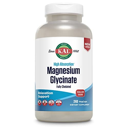 Magnesium Glycinate 240 VegCaps Bisglycinate Chelate Stress
