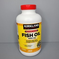 Kirkland Signature Fish Oil 1000 mg., 400 Softgels EXP 09/2028- Sealed