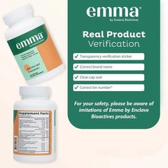 Emma Gut Health Supplement 60 Capsules for Bloating Relief & Leaky Gut ++