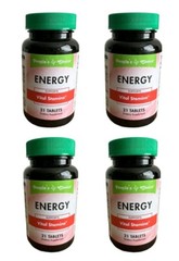 4X Bottles People’s Choice Energy Guarana Green Tea Ginseng stamina 84 Capsules