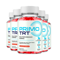 5-Pack Primo TRT Gummies for Men, PrimoTRT Supports Mens Health – 300 Gummies