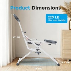 EFITMENT Rower-Ride Squat Machine, Squat Assist Rower for Glutes an… Fast Ship
