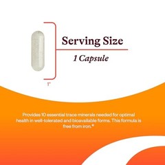 Seeking Health Trace Minerals Complex 10 Essential Minerals Iron-Free 30