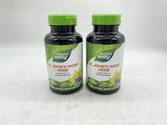 Nature’s Way – St. John’s Wort Herb – 2 pack – 180 Vegan Capsules Each