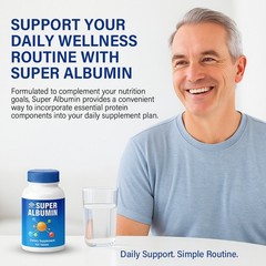 Nu Health Super Albumin Protein Supplement Support Tissue Repair Cellular Health