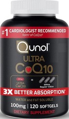 CoQ10 100mg Softgels – 3X Better Absorption, Antioxidant for Heart & Vascular He