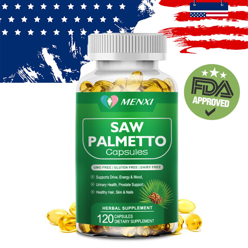 Saw Palmetto Capsules – Prostate Health Support & DHT Blocker for Men’s Care