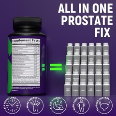 Prostate Supplements w Stinging Nettle – Urinary Tract & DHT Blocker – 60 caps