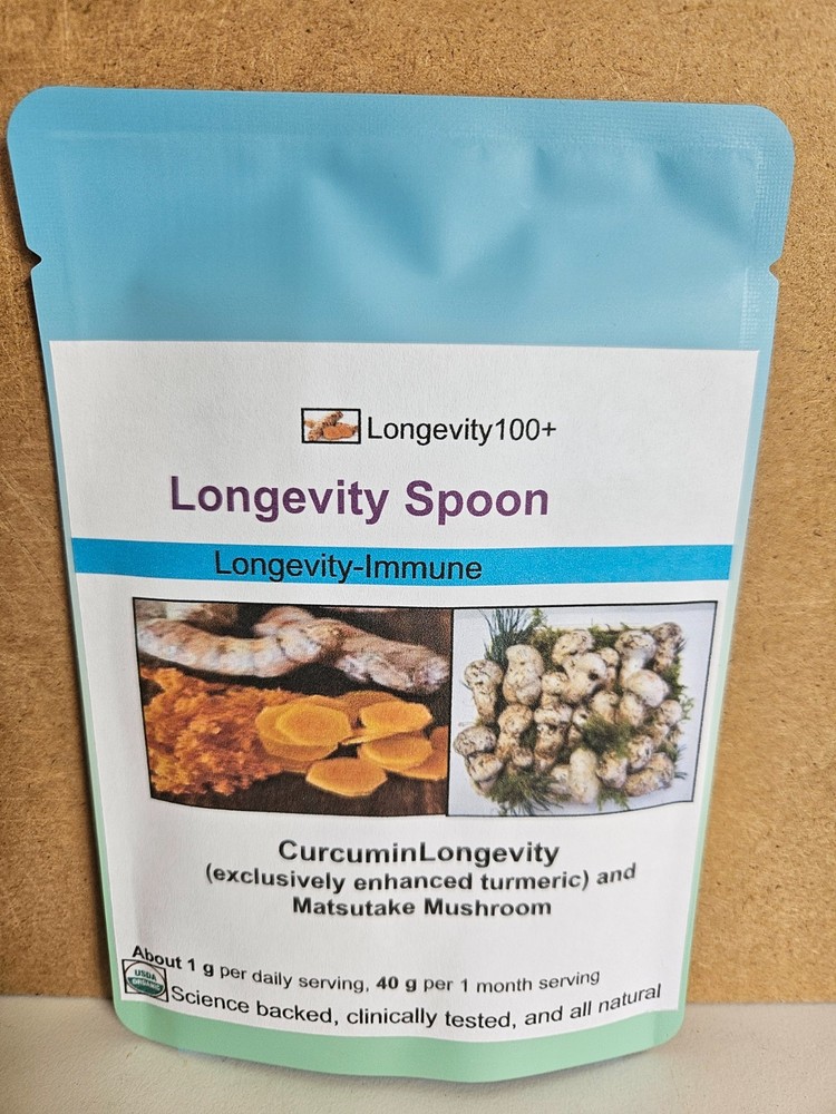 Longevity and Immune: Turmeric (Enhanced, CurcuminLongevity) & Pine Mushroom