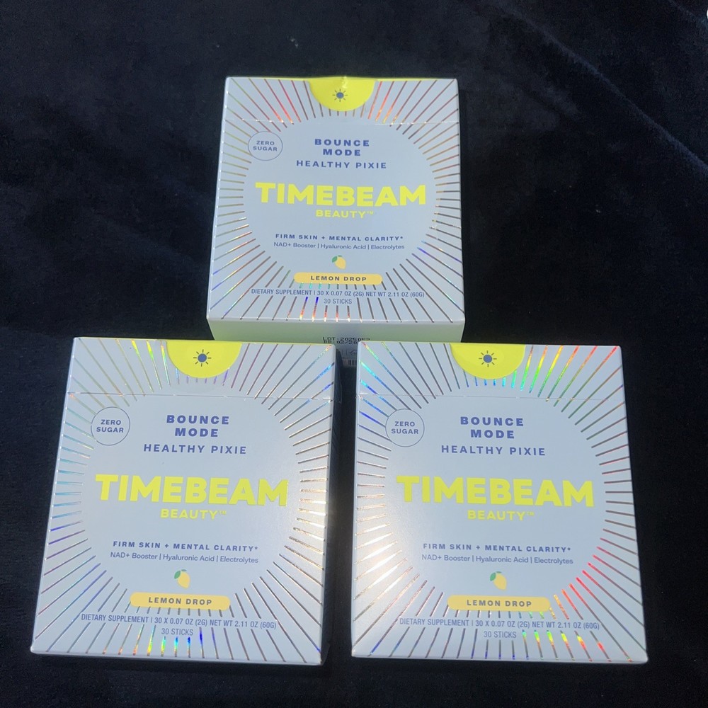 Timebeam Beauty Bounce Mode Healthy Pixie Lemon Drop 30 Sticks New