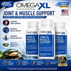 3Pack Omega XL 300 Capsules-Green Lipped Mussel Joint & Muscle Relief Supplement