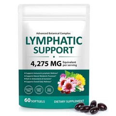 Lymphatic Support Supplement 60 Count Echinacea Botanical Complex Immune System
