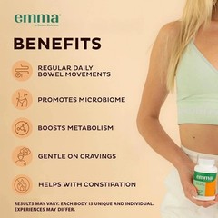 Emma Gut Health Supplement for Gas & Bloating Relief,Leaky Gut Repair,60 Capsule