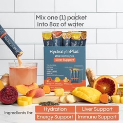 Liver Support + Electrolyte Mix with Milk Thistle, Turmeric, Ginger, Prickly …