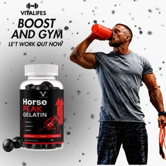 (1 Pack) Horse Peak Gelatin Advanced Male Health Support Supplement 30 Gummies
