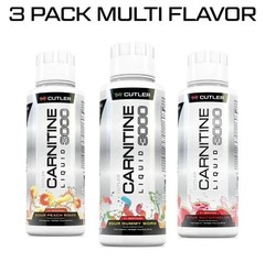 3pcs-Cutler Nutrition Liquid Carnitine 3000mg Energy and Metabolism