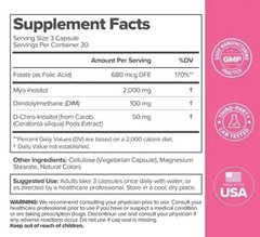FLO Ovarian Support Vitamin 90 Vegan Capsules Dietary Supplement Hormone Balanc