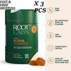 10-1 Root Labs LUXRY Alpha Gummies | 4K mg Pure Shilajit & KSM-66 | 60 Gummies