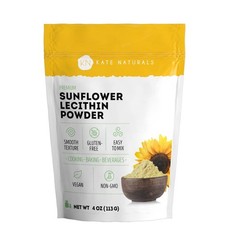 Kate Naturals Sunflower Lecithin Powder for Baking Bread Gummies Cooking 4oz