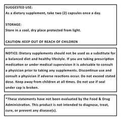 Weight Loss Fat Burner Supplement for 60 Capsules