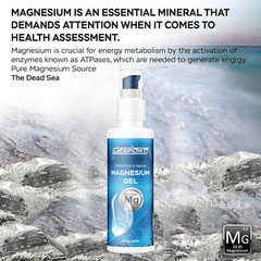Magnesium Gel Pump for Leg Cramps – 50mg, Preservative-Free, High Absorption