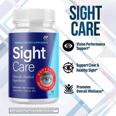 (5 Pack) Sight Care Pills Advanced Eye Vision Support Formula SightCare 300 Caps