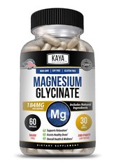 Magnesium Glycinate 183 MG Chelated RLS Improved Sleep, Stress & Anxiety Relief