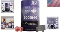 Pure 100% Natural Shilajit Gummies – 90 Count for Enhanced Energy & Wellness