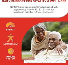 Pack Of 2 Geritol Liquid B-Vitamins & Iron Supplement 12 oz ( 354 ml ) Each