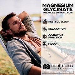 Nootropics Depot Magnesium Glycinate Capsules | Magnesium Supplement | 1600mg…