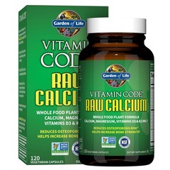 Garden of Life Raw Calcium Supplement for Women 120 Count (Pack 1), N/a