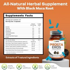 Prosta Eros – ProstaEros- Prostate Support Supplement – 60 Count (Pack of 1)