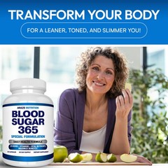 Arazo Nutrition Blood Sugar 365 Supplement – 120 Count (Pack of 1), White