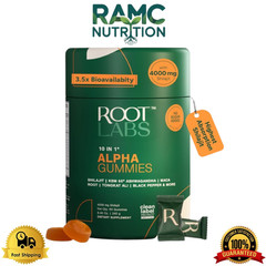 Labs HOT-Root Alpha Gummies | 4000 mg Unadulterated Himalayan Shilajit | 60 Gumm