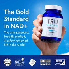 TRU NIAGEN Niagen 300mg – NAD Booster, 2-Pack (90 Servings Each)