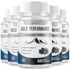 (5 Pack) Gold Performance for Men Advanced Formula Vitamin Supplement 300 Caps
