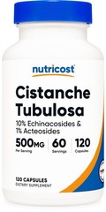 Nutricost Cistanche Tubulosa 500mg Per Serving, 120 Capsules, 60 Servings