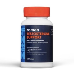 Roman Testosterone Support Booster Men’s Dietary Supplement Size120ct Exp 12/27