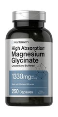 Horbaach Magnesium Glycinate 1330mg | 250 Capsules | Buffered with Chelated M…